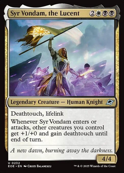 Syr Vondam, the Lucent 232