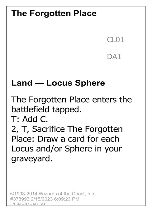 The Forgotten Place CL01a