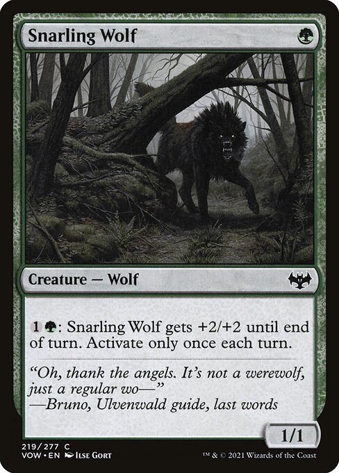 Snarling Wolf 219