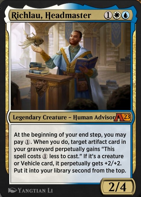 Richlau, Headmaster 23