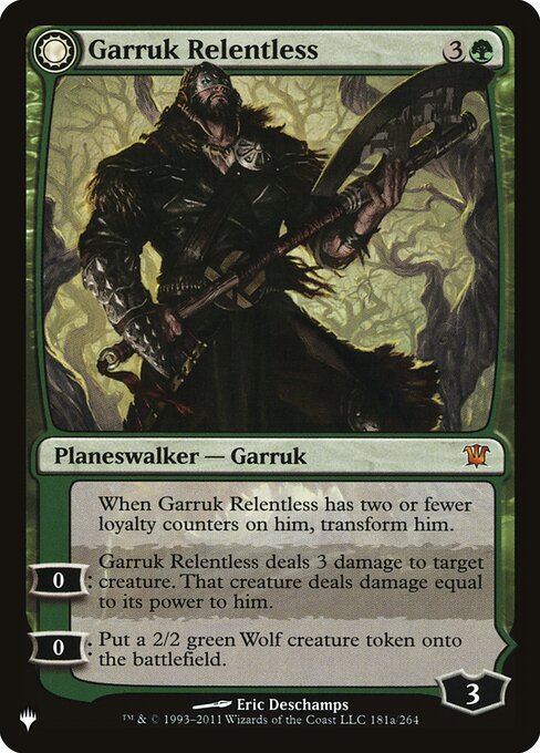 Garruk Relentless // Garruk, the Veil-Cursed ISD-181