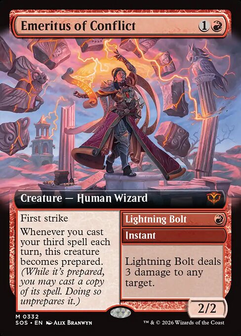 Emeritus of Conflict // Lightning Bolt 332