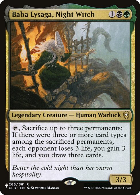 Baba Lysaga, Night Witch CLB-266