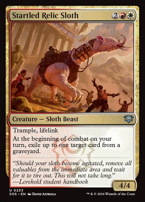 Startled Relic Sloth 233