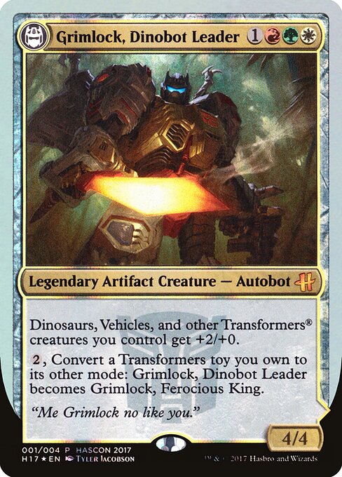 Grimlock, Dinobot Leader // Grimlock, Ferocious King 1