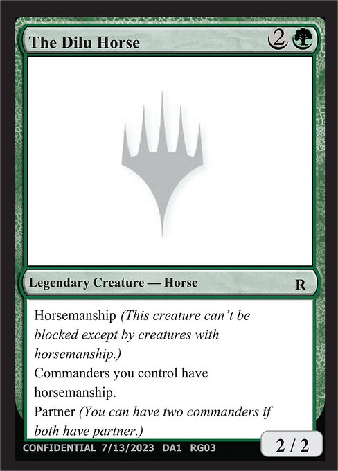 The Dilu Horse RG03d