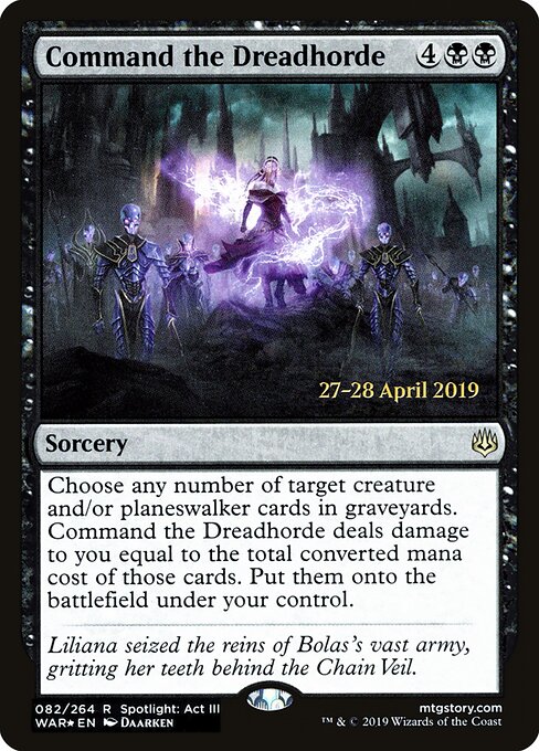 Command the Dreadhorde 82s