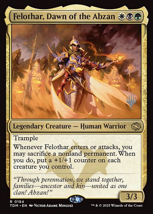 Felothar, Dawn of the Abzan 184p
