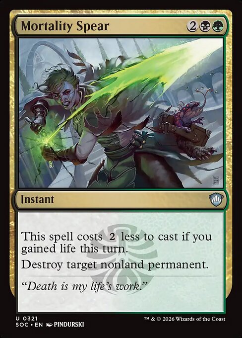 Mortality Spear 321
