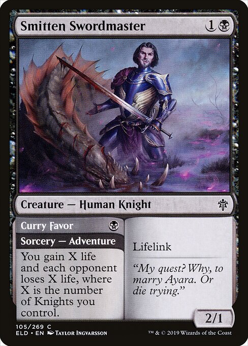 Smitten Swordmaster // Curry Favor 105