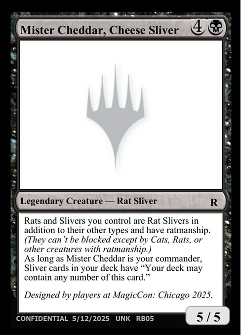 Mister Cheddar, Cheese Sliver RB05a