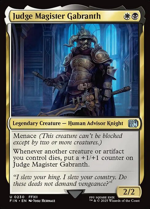 Judge Magister Gabranth 230