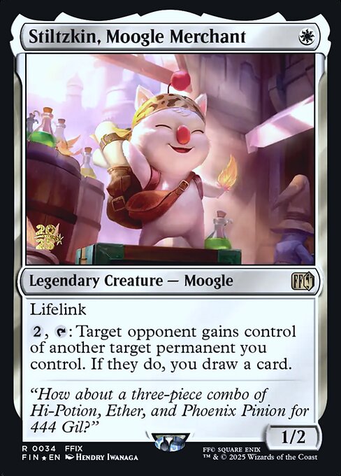 Stiltzkin, Moogle Merchant 34s