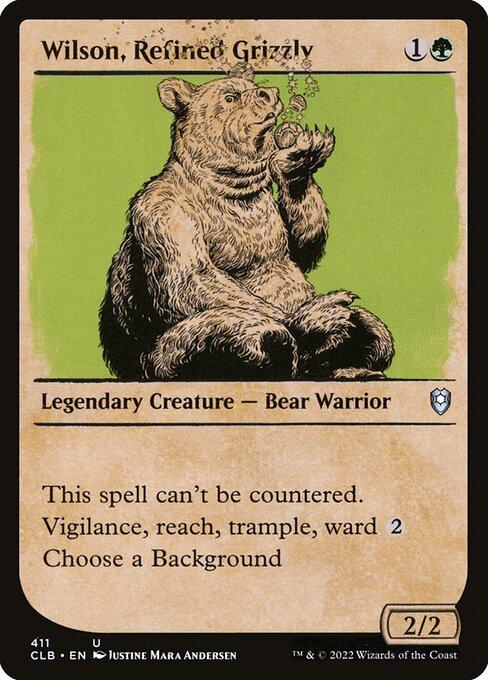 Wilson, Refined Grizzly 411