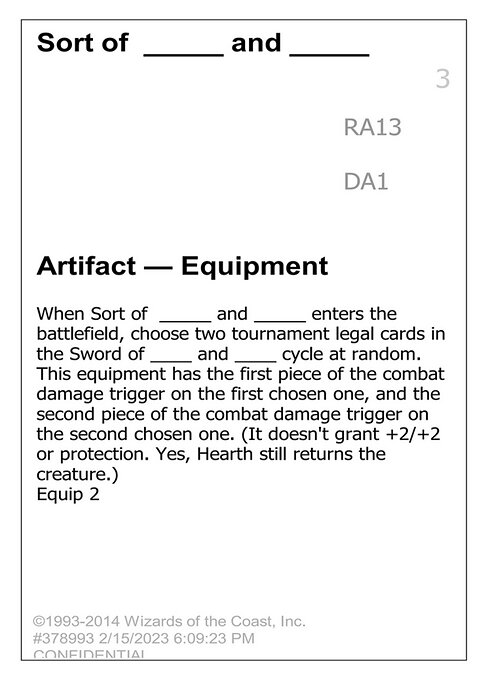 Sort of _____ and _____ RA13