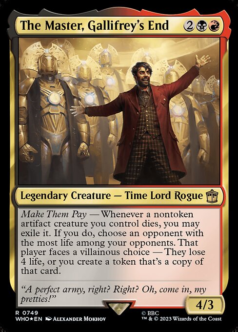 The Master, Gallifrey's End 749