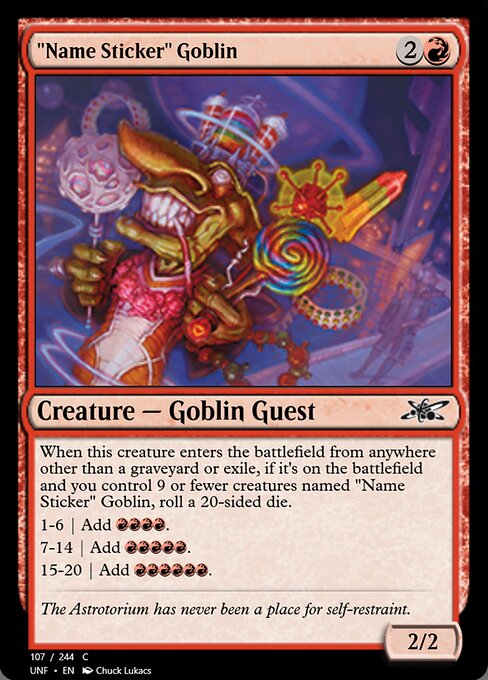 "Name Sticker" Goblin 107m