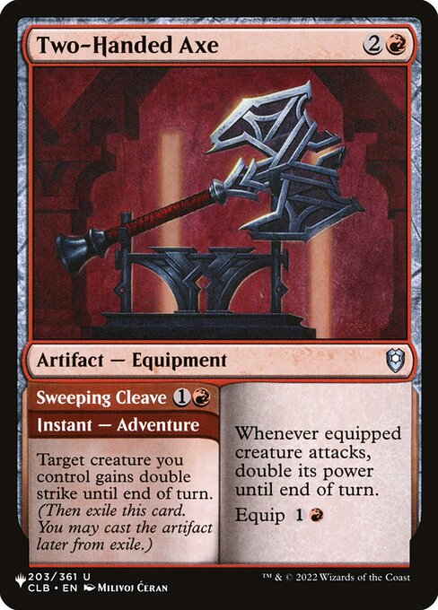 Two-Handed Axe // Sweeping Cleave CLB-203