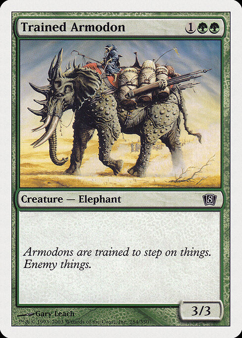 Trained Armodon 284