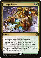 Abrupt Decay