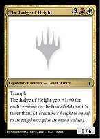The Judge of Height