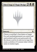 Third Stage of Magic Design