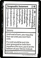 Yawgmoth's Testament