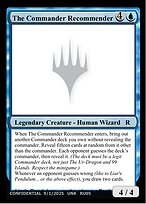 The Commander Recommender