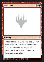 Lava, Axe