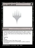 Fear (split card) // Loathing