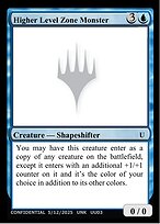 Higher Level Zone Monster