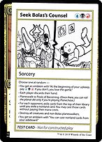 Seek Bolas's Counsel