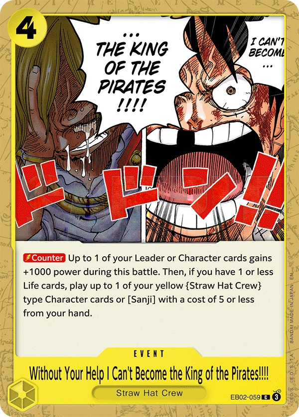 Without Your Help I Can't Become the King of the Pirates!!!!