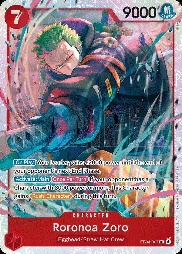 Roronoa Zoro (EB04-007) (Alternate Art)