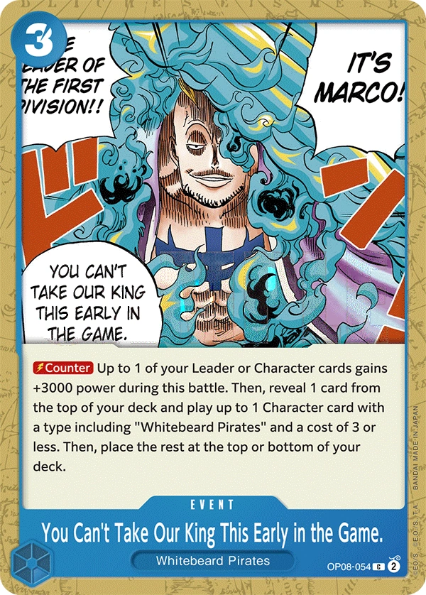 You Can't Take Our King This Early in the Game.