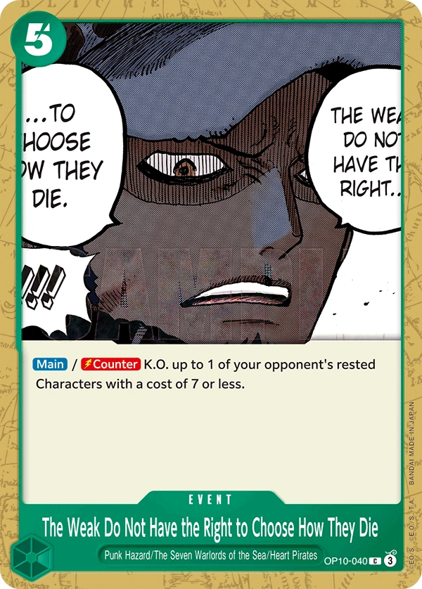 The Weak Do Not Have the Right to Choose How They Die