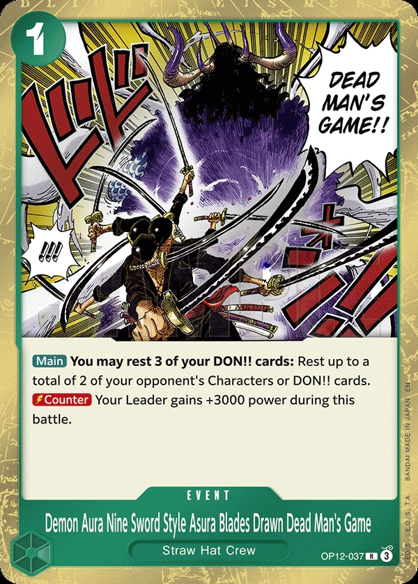 Demon Aura Nine Sword Style Asura Blades Drawn Dead Man's Game