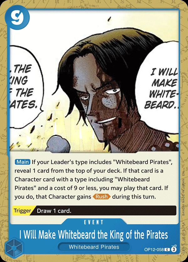 I Will Make Whitebeard the King of the Pirates