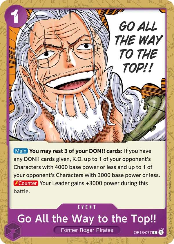 Go All the Way to the Top!!