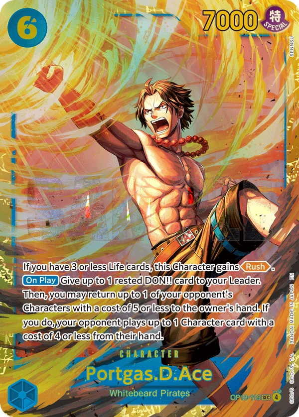 Portgas.D.Ace (119) (Red Super Alternate Art)