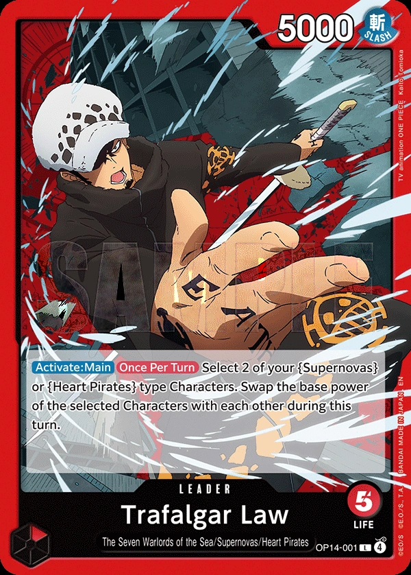 Trafalgar Law - OP14-001 (Alternate Art)