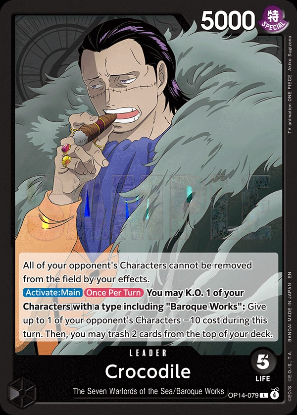 Crocodile - OP14-079 (Alternate Art)