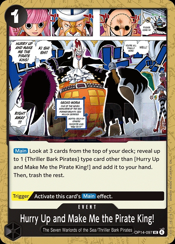Hurry Up and Make Me the Pirate King!