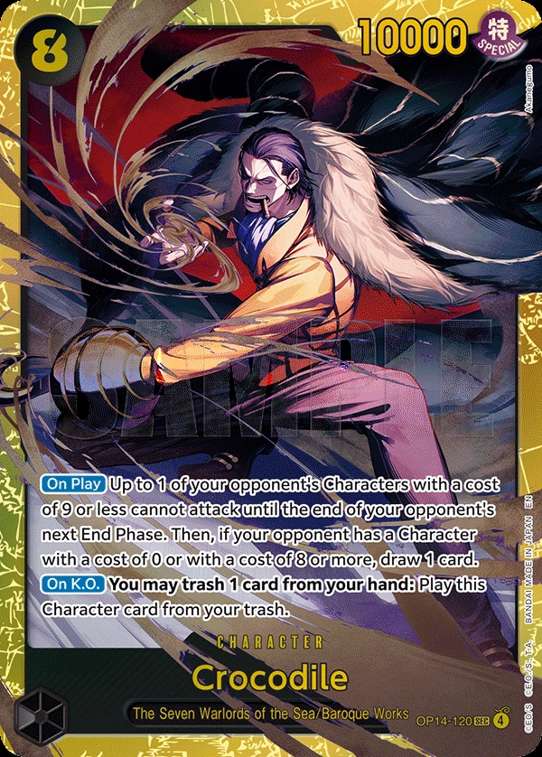 Crocodile - OP14-120 (Alternate Art)