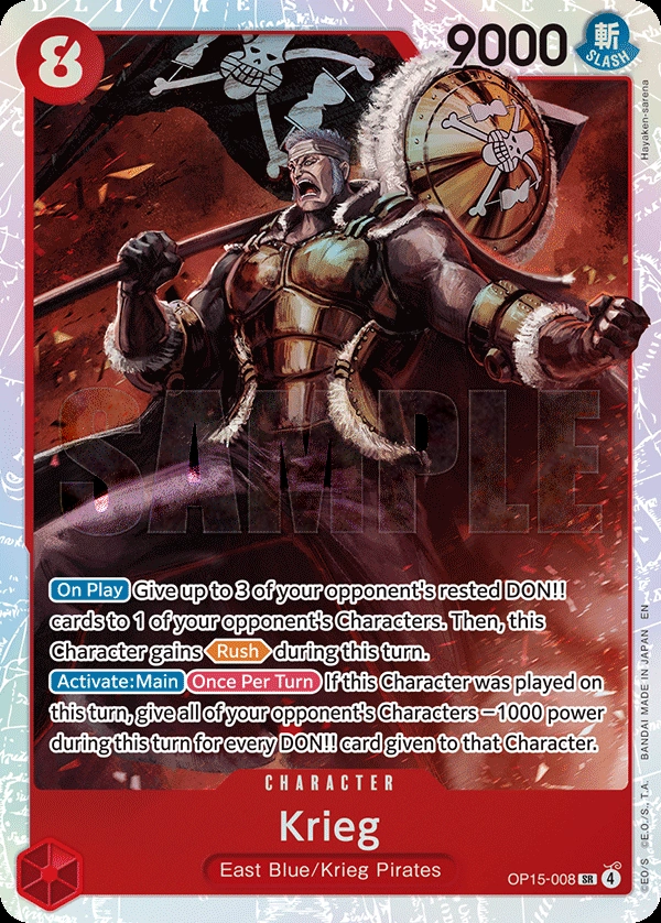 Krieg (OP15-008) (Alternate Art)