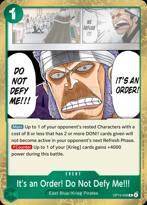 It's an Order! Do Not Defy Me!!!