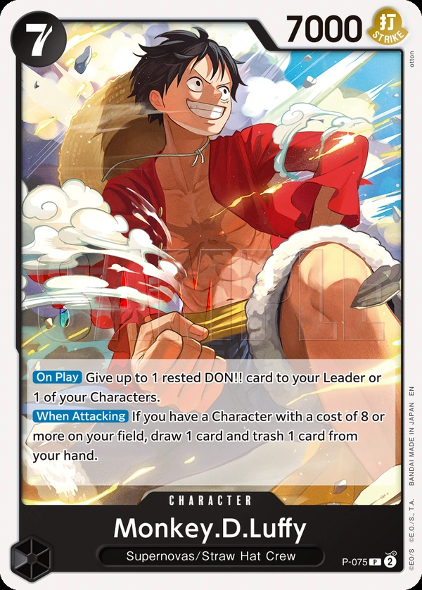 Monkey.D.Luffy - P-075 (Reprint)