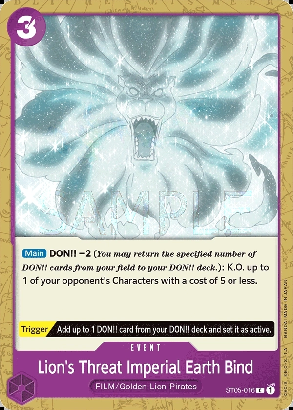 Lion's Threat Imperial Earth Bind