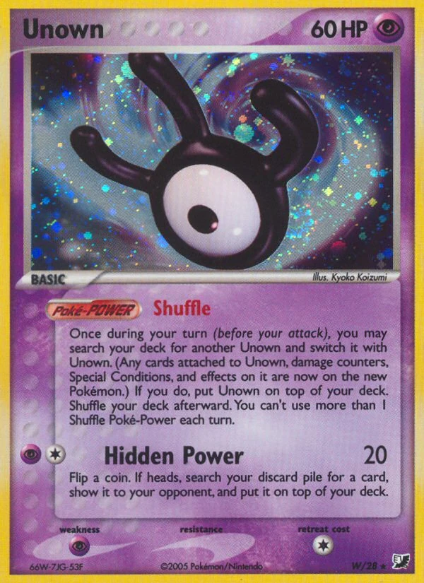 Unown W/28