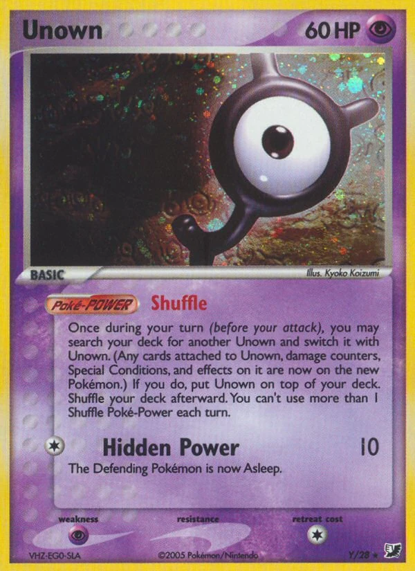 Unown Y/28